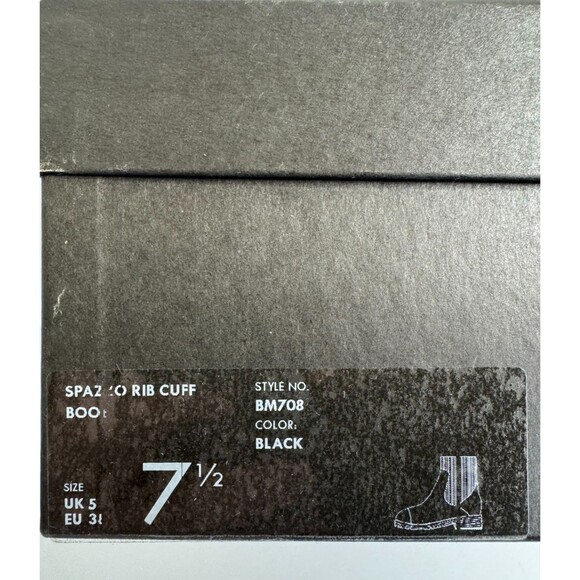 J.Crew Sz 7.5 Spazzo Rib Cuff Boot In Patent Italian Leather Black Round Toe NWB - Picture 11 of 13